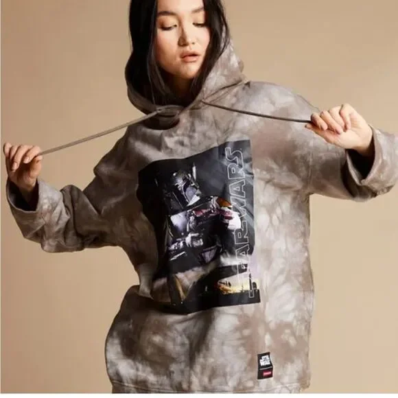 Sprayground Star Wars MANDALORIAN HOODIE PULLOVER BROWN Size XL / NWT - Picture 4 of 8